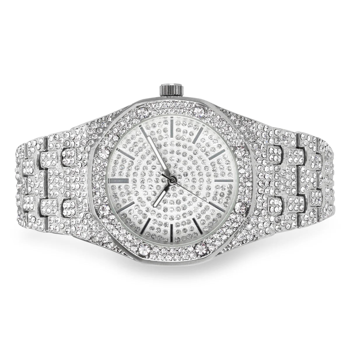 Men s Iced Out Techno Pave Watch Octagon Bezel SOFIA jewelry accessories