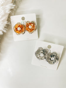 Flower Pearls Fashion Earrings