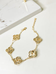 Clover Gold Plated Bracelet