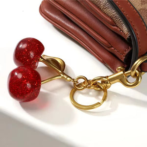 Cherry Keychain Bag Charm Handbag Accessories