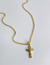 Cross Gold Stainless Steel Men Necklace