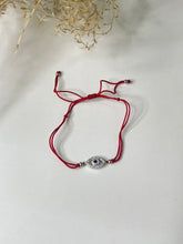 Evil Eye Red Sterling Silver Protection Bracelet