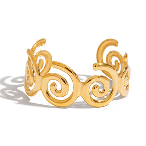 Conch Stainless Steel Cuff Bracelet