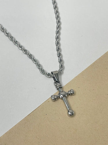 Cross Stainless Steel Men Necklace