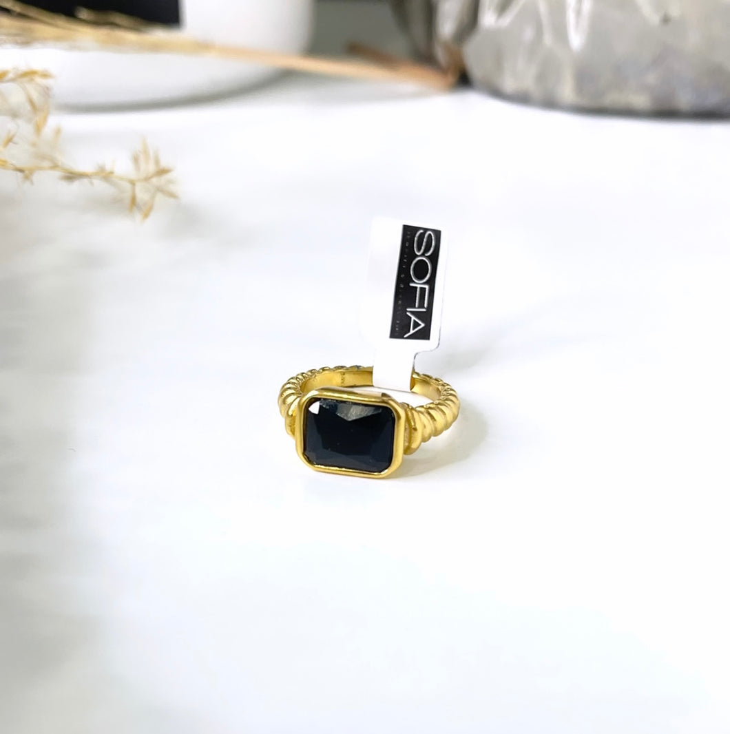 Croissant Yum Stainless Steel Ring