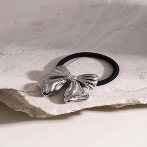 Ponytail Hair Cuff Silver Metal Hair Tie Accessories