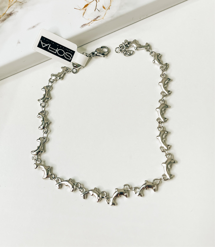 Dolphin Stainless Steel Anklet