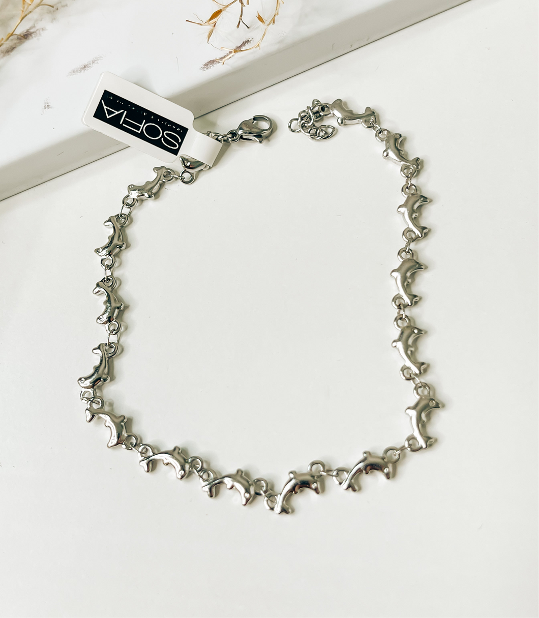 Dolphin Stainless Steel Anklet