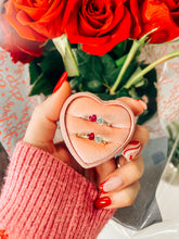 Pink Heart Sterling Silver Ring