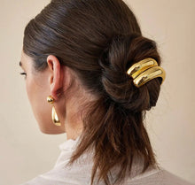 Ponytail Hair Cuff Gold Metal Hair Tie Accessories