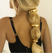 Ponytail Hair Cuff Gold Metal Hair Tie Accessories