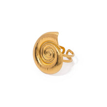 Conch Stainless Steel Adjustable Ring