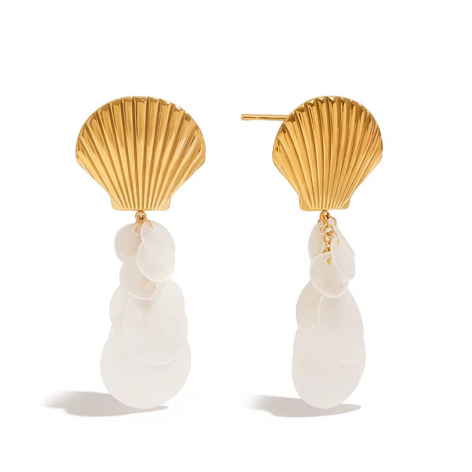 Shell Stainless Steel Earrings