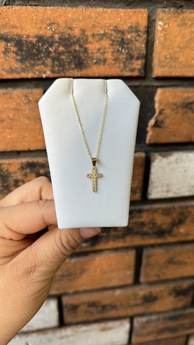 Cross 14k Gold Dainty Necklace