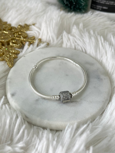 Pandora inspired Sterling Silver Bracelet