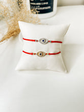 Evil Eye Red Sterling Silver Protection Bracelet