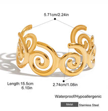 Conch Stainless Steel Cuff Bracelet