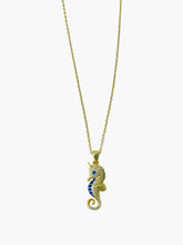 Seahorse Gold over Sterling Silver Necklace