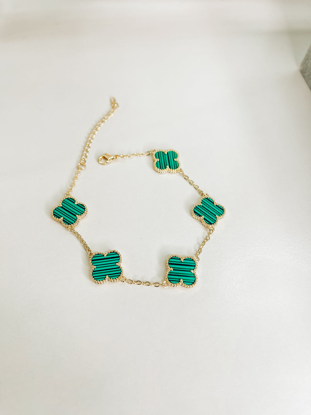 Clover Designer Inspired Gold Plated Bracelet