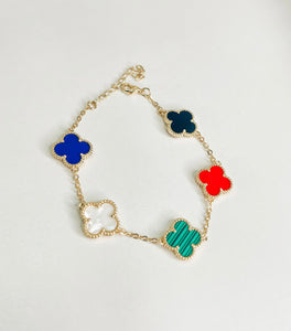 Clover designer inspired Goldfilled Bracelet