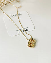 Bubble Initial Gold Plated Necklace