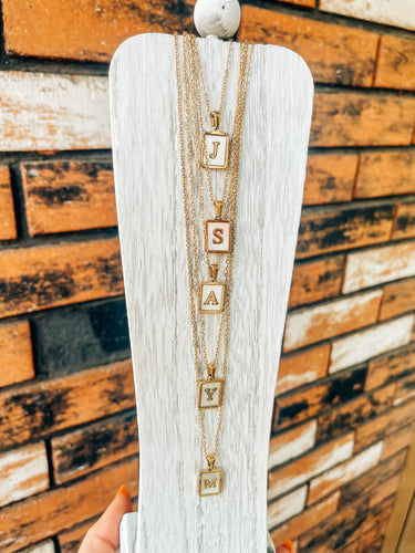 Initial Personalized Stainless Steel Necklace