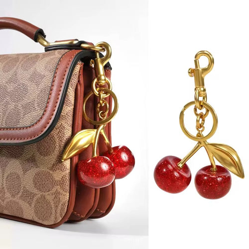 Cherry Keychain Bag Charm Handbag Accessories