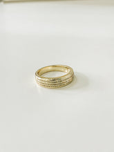 Wedding Trio Ring Set Gold over Sterling Silver