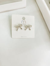 Coquette Bow Pearls Fashion Earrings