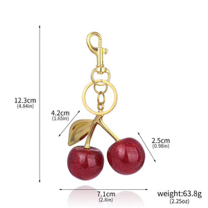 Cherry Keychain Bag Charm Handbag Accessories