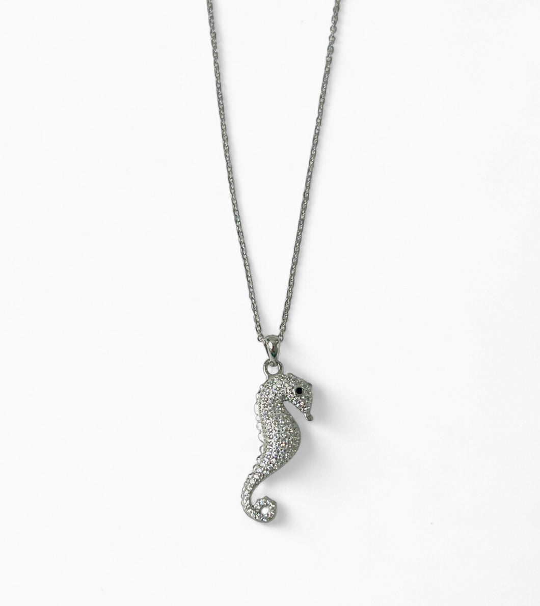 Seahorse Sterling Silver Necklace
