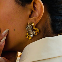 Dried Flower Stainless Steel Earrings