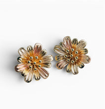 Rosé Bloom 18k Goldplated Earrings