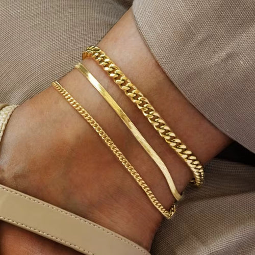 Snake Stainless Steel Anklet