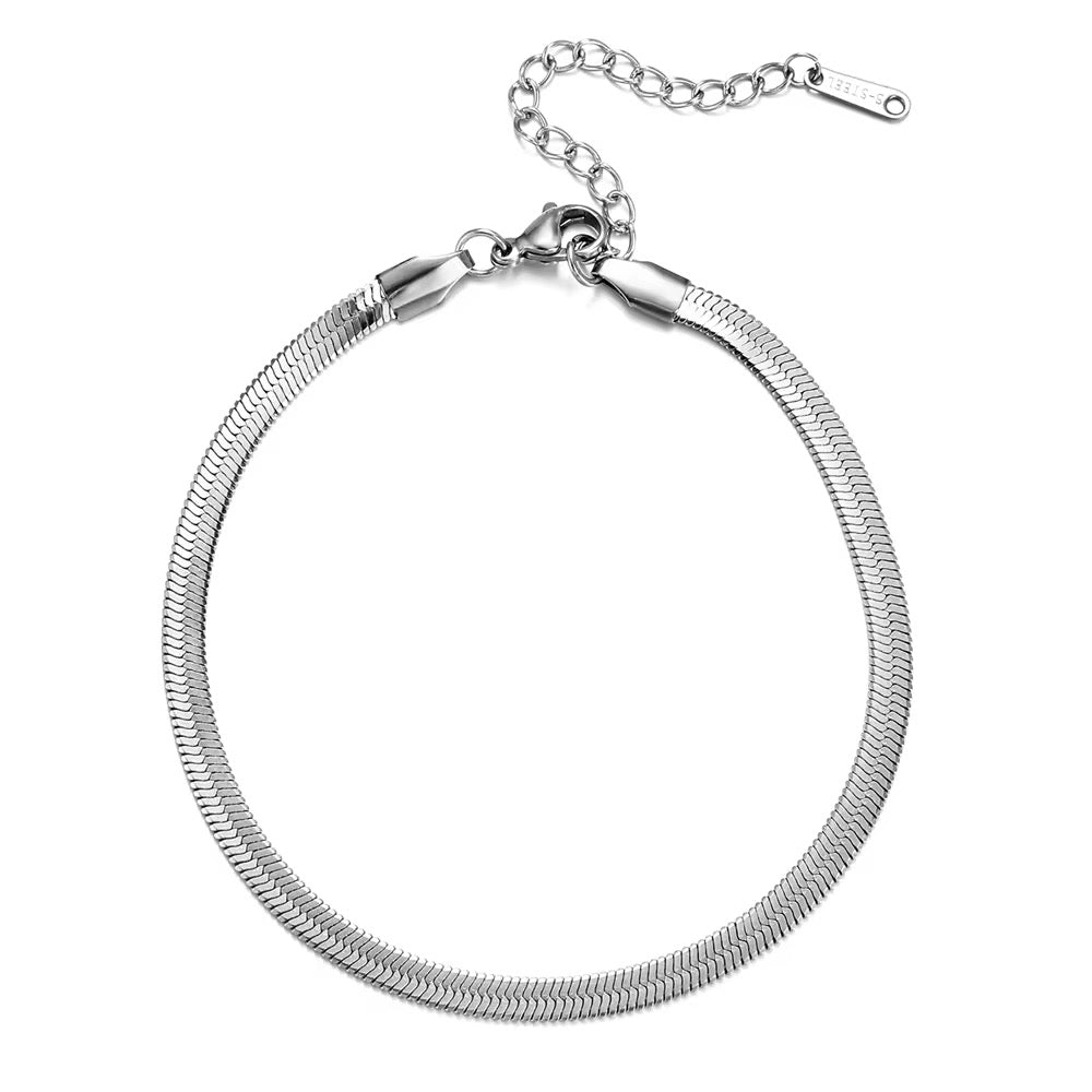 Snake Stainless Steel Anklet