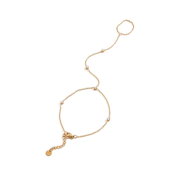 Ibiza Stainless Steel Hand Chain Bracelet