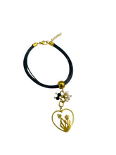 Heart Flower Bouquet Stainless Steel Bracelet