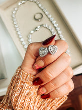 Hearts 18k White Goldplated Women Necklace Bracelet Earrings Ring Set