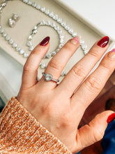 Hearts 18k White Goldplated Women Necklace Bracelet Earrings Ring Set