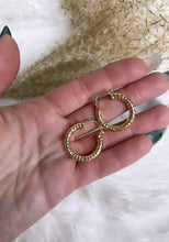 Diamond Cut 18k Goldfilled Hoop Earrings