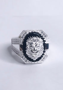 Lion Men Sterling Silver Ring