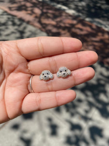 Canela Dog Sterling Silver Necklace & Earrings Set