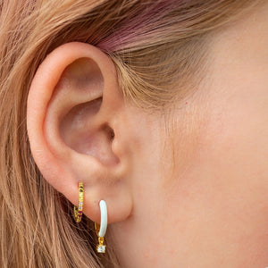 Candy World Sterling Silver Hoops