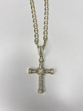 Cross Men Gold over Sterling Silver Gucci Necklace