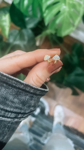 Mushroom Sterling Silver Earrings