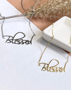 Blessed Stainless Steel Necklace