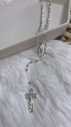 Virgen Guadalupe Rosary Sterling Silver