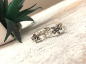 Bloom Flower Ring Sterling Silver